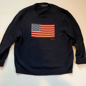 Polo - Ralph Lauren American Flag Sweater - L